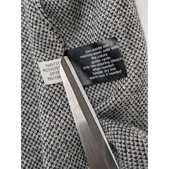 Lane Bryant Knit Cardigan Vest Women Size 14/16 Open Knit Geometric Office Boho - Picture 8 of 8